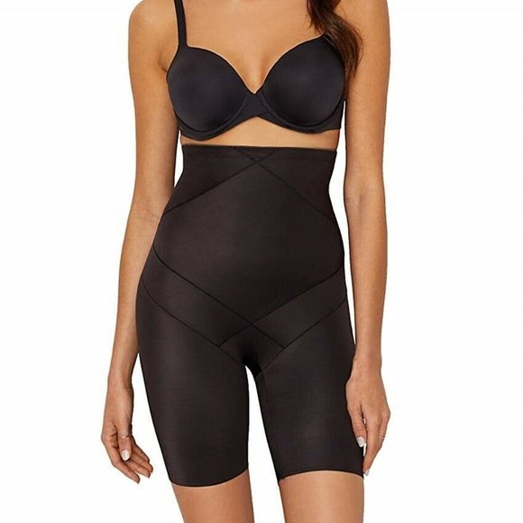 Miraclesuit Instant Tummy Tuck Hi-Waist Thigh Slimmer Black - 2419